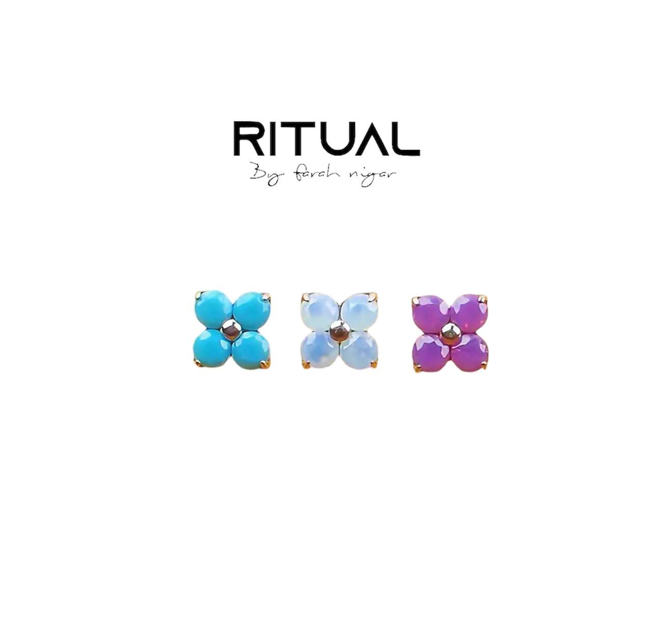 Four Petals Flower Small Coloured F136 - Image 12